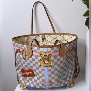 Neverfull MM 
Material: Damier Azur Canvas
COLOR : Azue